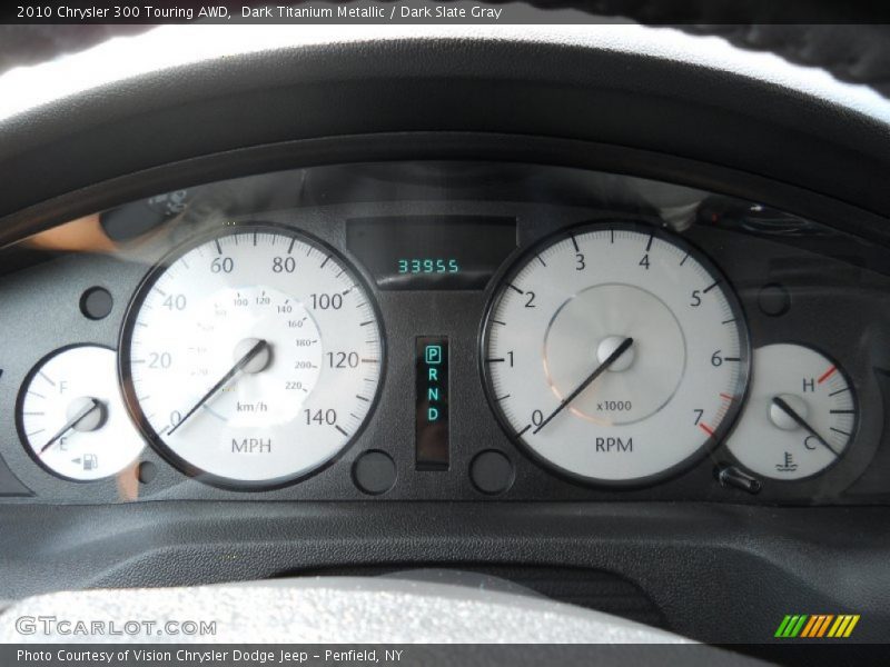 Dark Titanium Metallic / Dark Slate Gray 2010 Chrysler 300 Touring AWD
