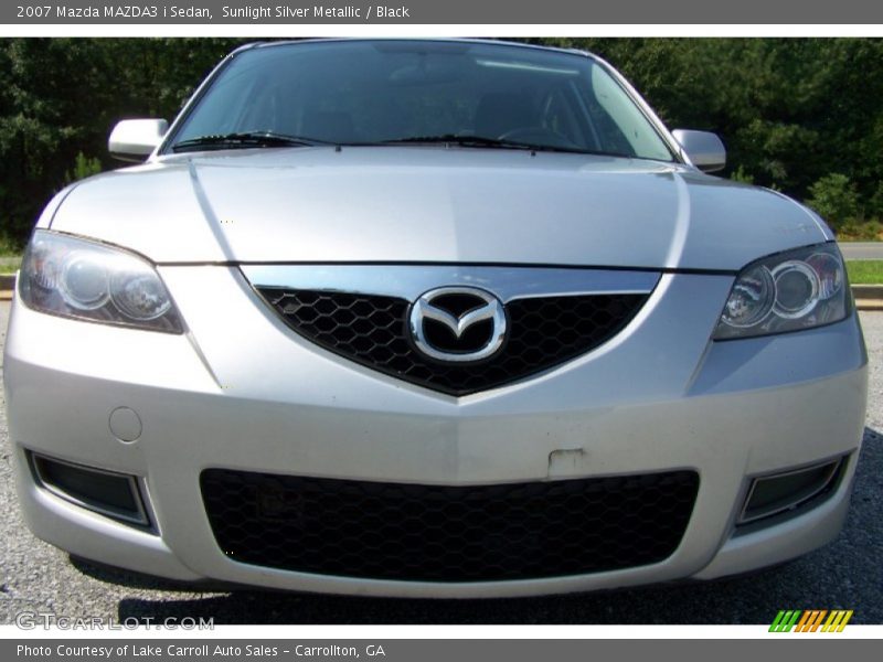 Sunlight Silver Metallic / Black 2007 Mazda MAZDA3 i Sedan