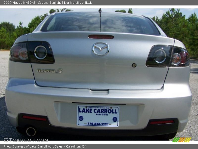 Sunlight Silver Metallic / Black 2007 Mazda MAZDA3 i Sedan