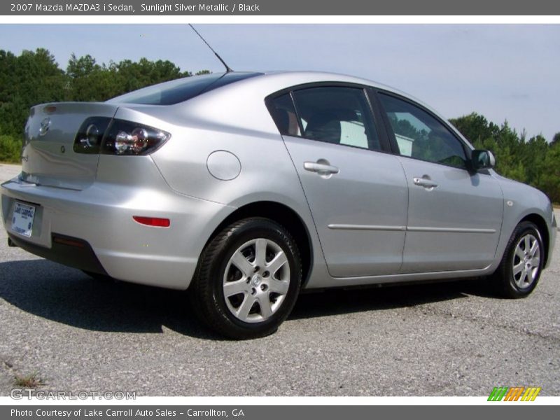 Sunlight Silver Metallic / Black 2007 Mazda MAZDA3 i Sedan
