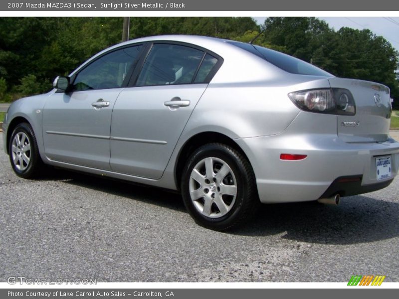 Sunlight Silver Metallic / Black 2007 Mazda MAZDA3 i Sedan