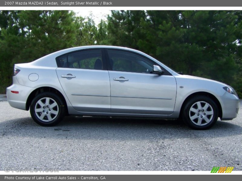 Sunlight Silver Metallic / Black 2007 Mazda MAZDA3 i Sedan