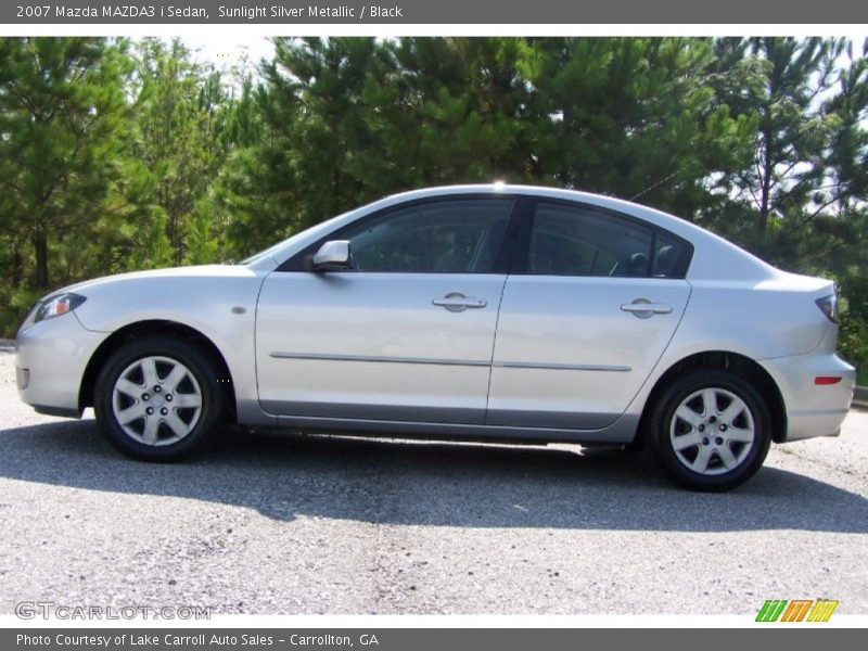 Sunlight Silver Metallic / Black 2007 Mazda MAZDA3 i Sedan