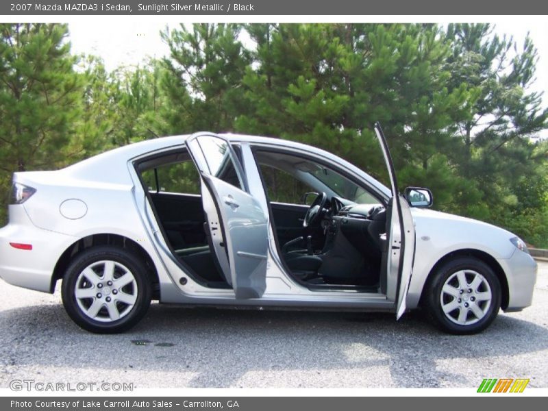 Sunlight Silver Metallic / Black 2007 Mazda MAZDA3 i Sedan