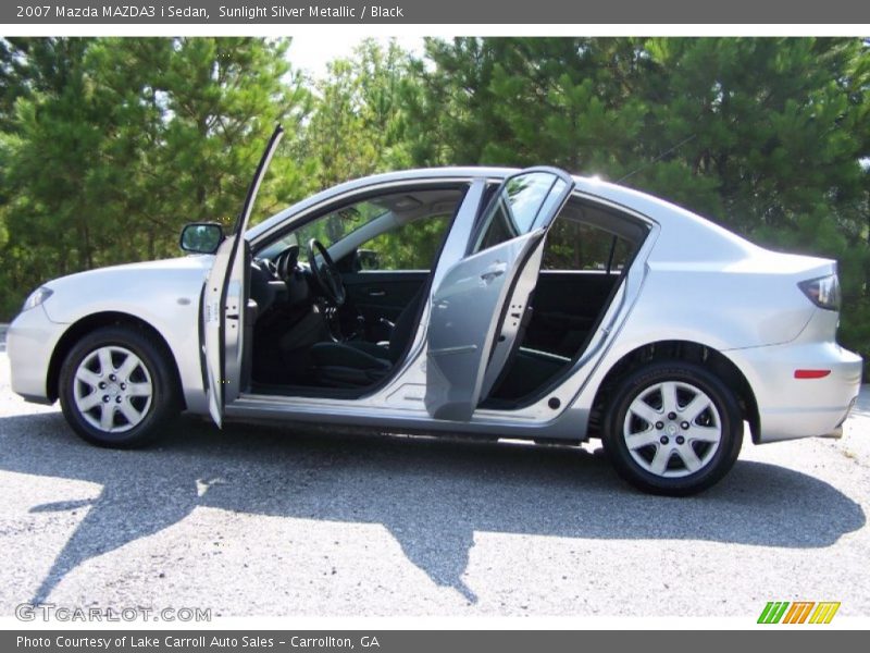 Sunlight Silver Metallic / Black 2007 Mazda MAZDA3 i Sedan