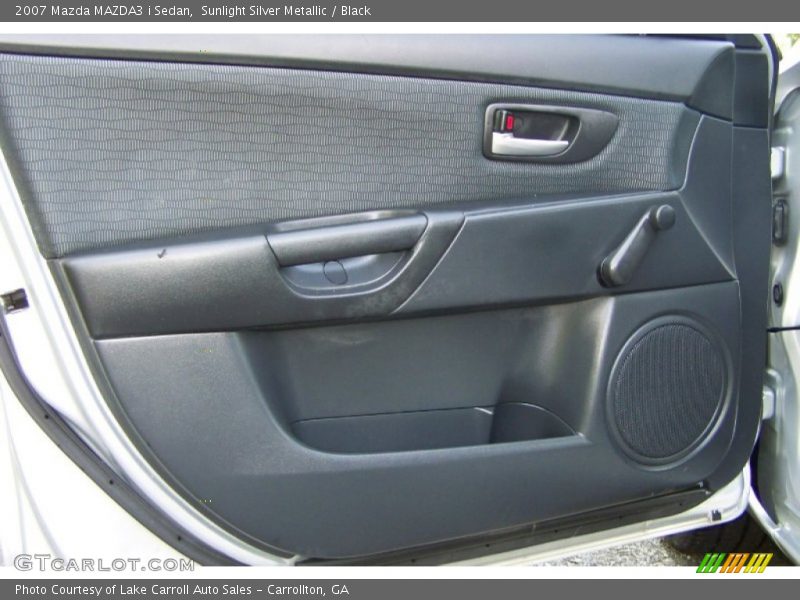 Sunlight Silver Metallic / Black 2007 Mazda MAZDA3 i Sedan