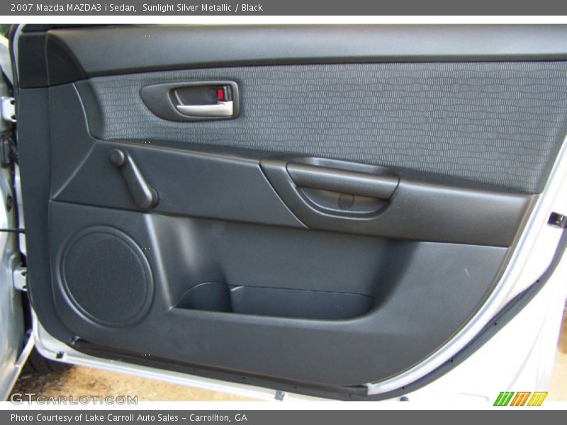 Sunlight Silver Metallic / Black 2007 Mazda MAZDA3 i Sedan