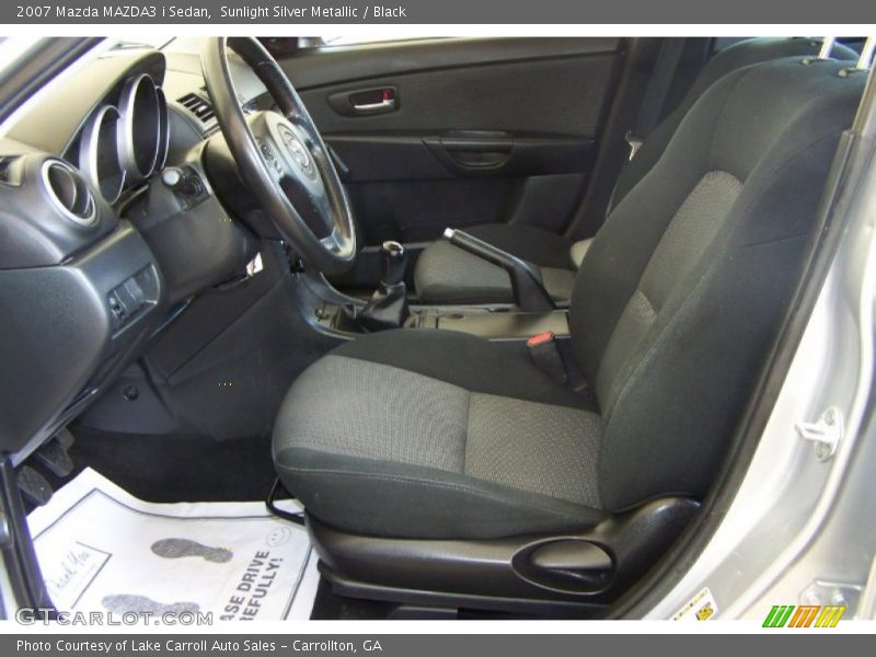 Sunlight Silver Metallic / Black 2007 Mazda MAZDA3 i Sedan