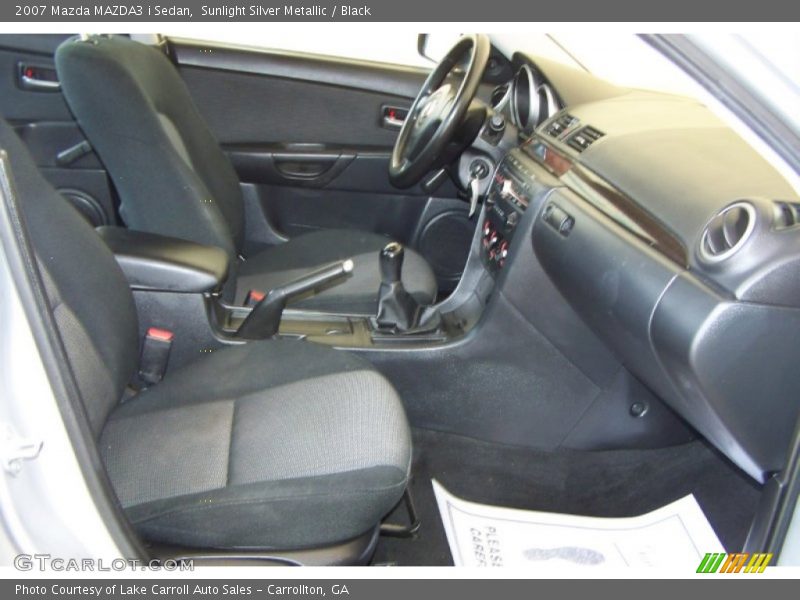 Sunlight Silver Metallic / Black 2007 Mazda MAZDA3 i Sedan