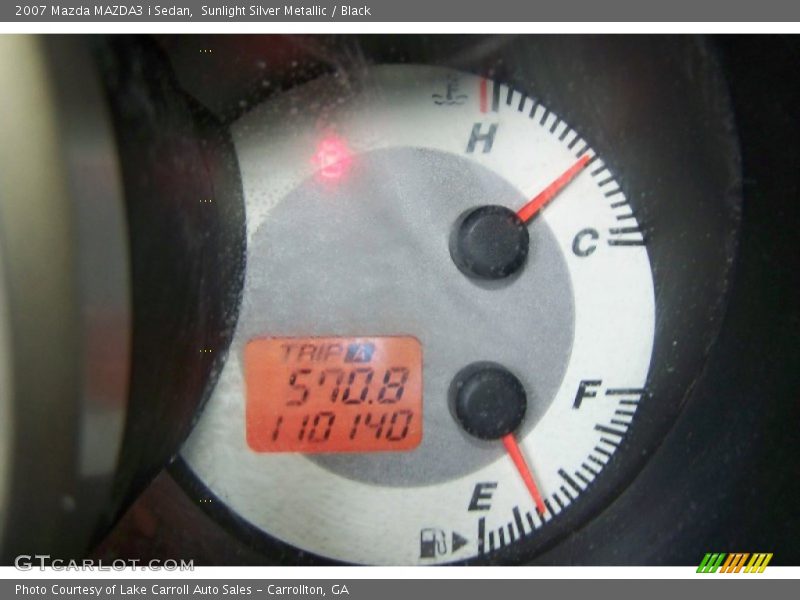 Sunlight Silver Metallic / Black 2007 Mazda MAZDA3 i Sedan