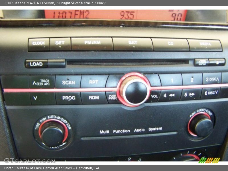Sunlight Silver Metallic / Black 2007 Mazda MAZDA3 i Sedan