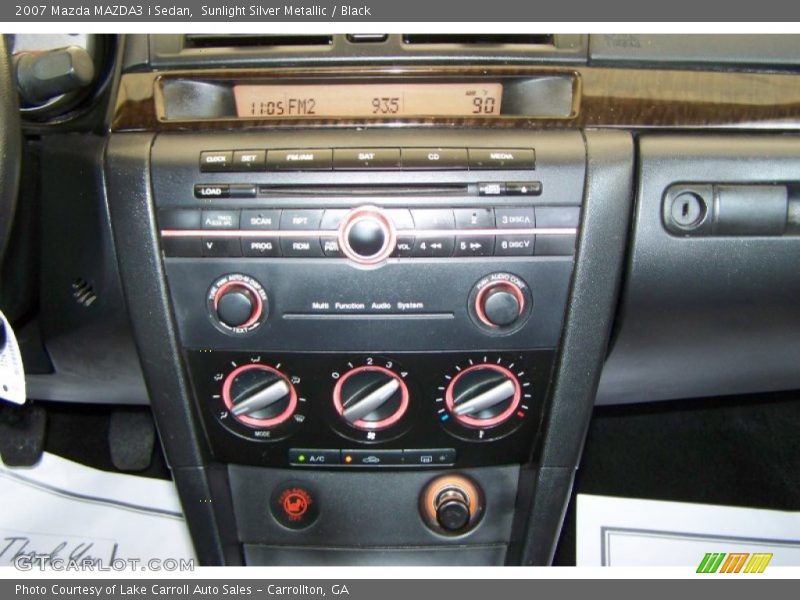 Sunlight Silver Metallic / Black 2007 Mazda MAZDA3 i Sedan