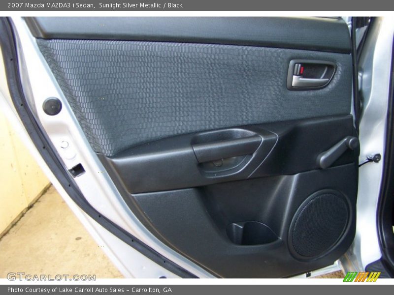Sunlight Silver Metallic / Black 2007 Mazda MAZDA3 i Sedan