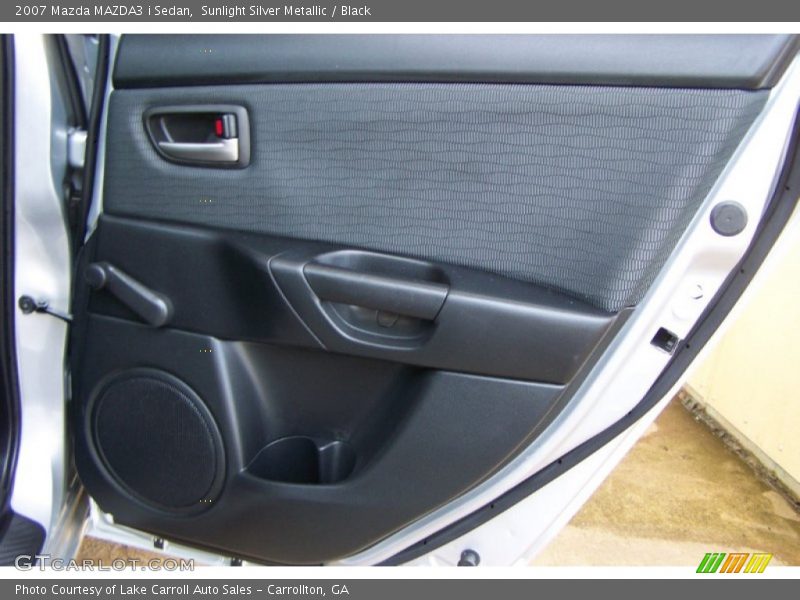 Sunlight Silver Metallic / Black 2007 Mazda MAZDA3 i Sedan