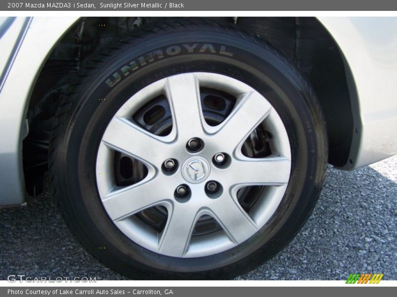 Sunlight Silver Metallic / Black 2007 Mazda MAZDA3 i Sedan