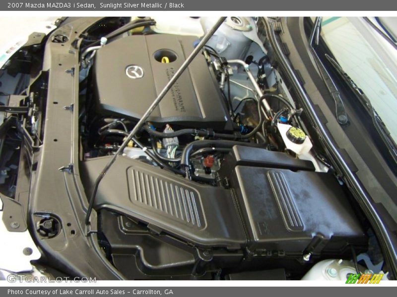 Sunlight Silver Metallic / Black 2007 Mazda MAZDA3 i Sedan