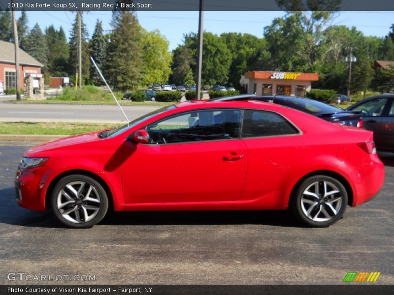 Racing Red / Black Sport 2010 Kia Forte Koup SX