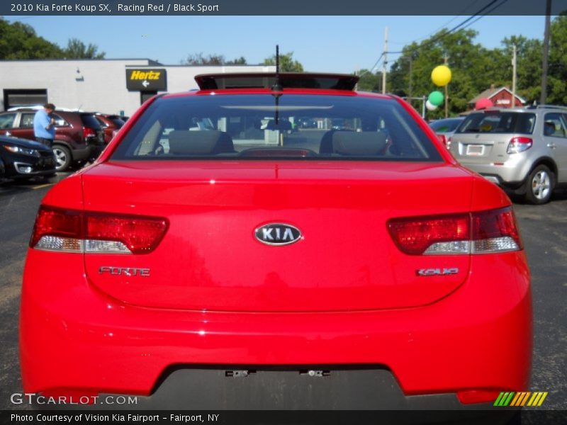 Racing Red / Black Sport 2010 Kia Forte Koup SX
