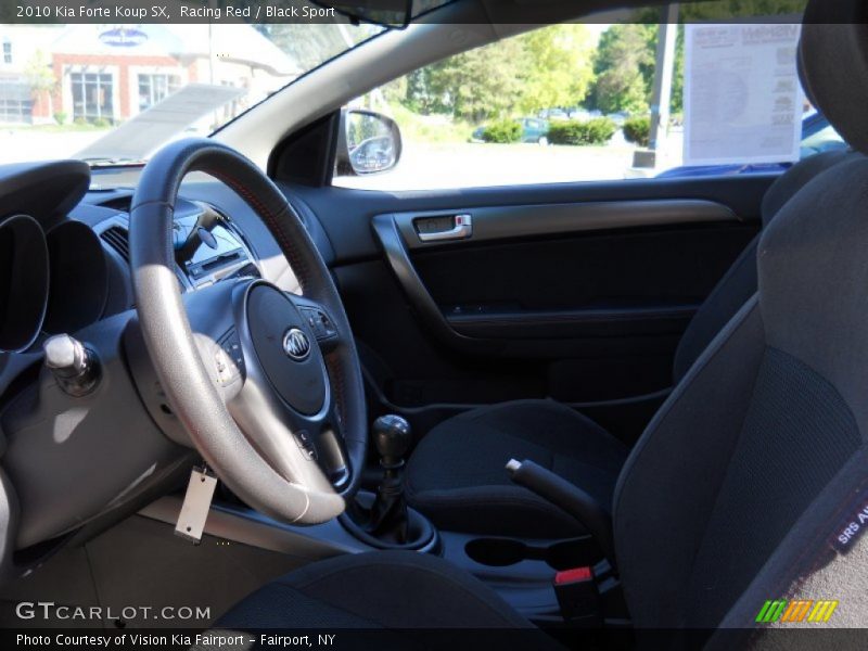 Racing Red / Black Sport 2010 Kia Forte Koup SX