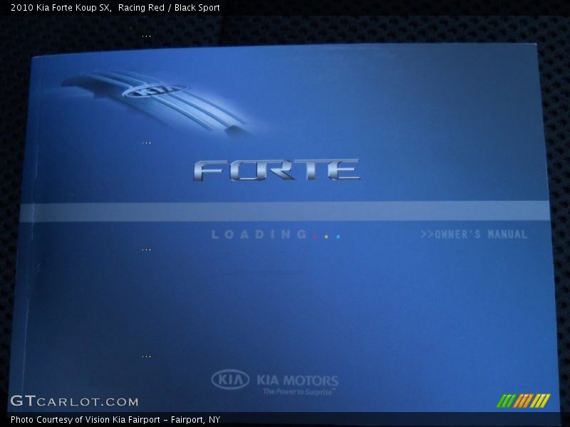 Racing Red / Black Sport 2010 Kia Forte Koup SX