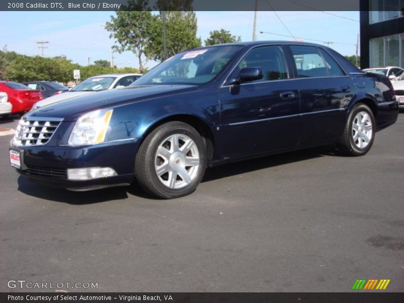 Blue Chip / Ebony 2008 Cadillac DTS