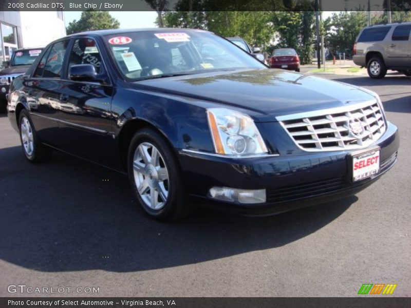 Blue Chip / Ebony 2008 Cadillac DTS