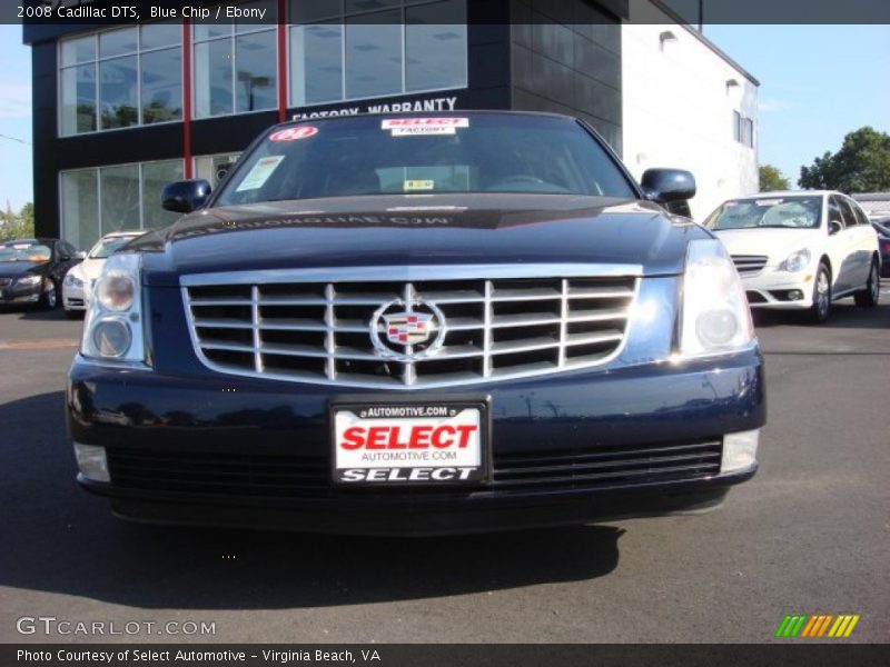 Blue Chip / Ebony 2008 Cadillac DTS