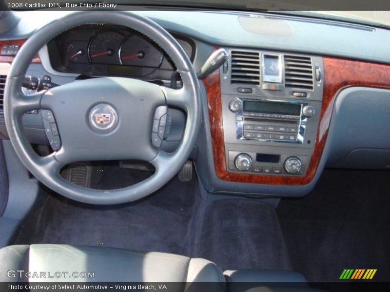 Blue Chip / Ebony 2008 Cadillac DTS