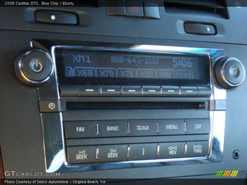 Blue Chip / Ebony 2008 Cadillac DTS