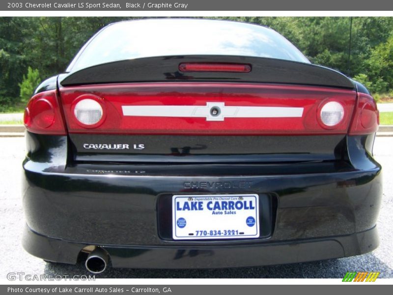 Black / Graphite Gray 2003 Chevrolet Cavalier LS Sport Sedan