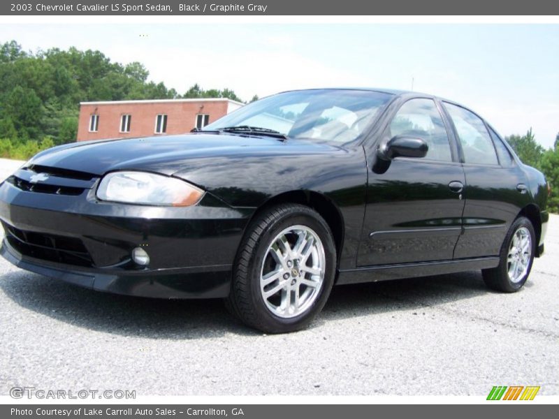 Black / Graphite Gray 2003 Chevrolet Cavalier LS Sport Sedan