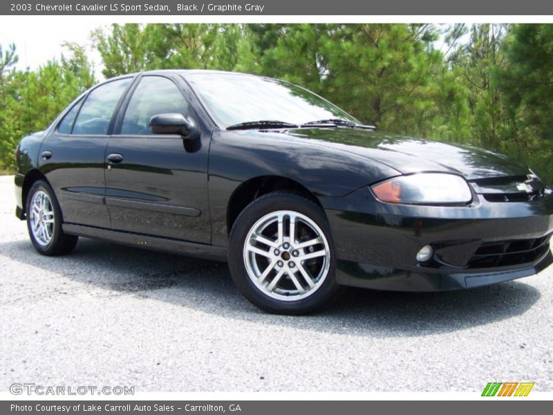 Black / Graphite Gray 2003 Chevrolet Cavalier LS Sport Sedan
