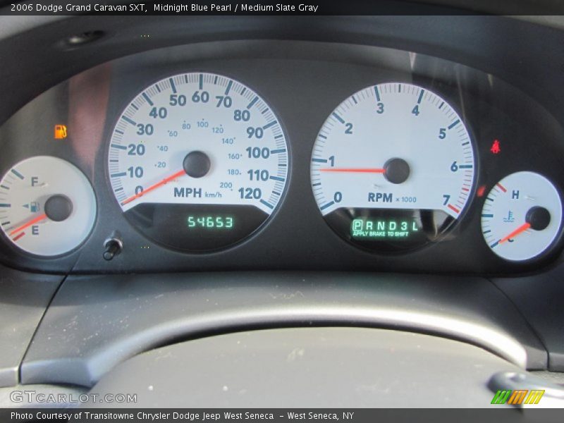 Midnight Blue Pearl / Medium Slate Gray 2006 Dodge Grand Caravan SXT