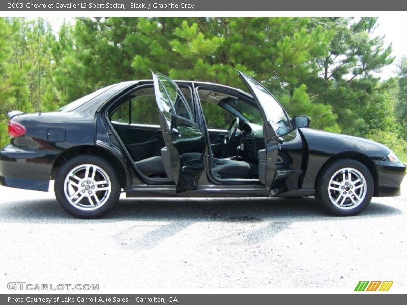 Black / Graphite Gray 2003 Chevrolet Cavalier LS Sport Sedan