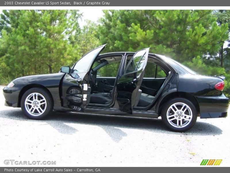 Black / Graphite Gray 2003 Chevrolet Cavalier LS Sport Sedan