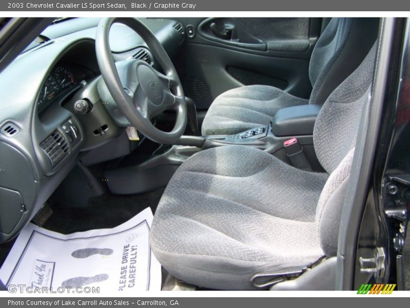 Black / Graphite Gray 2003 Chevrolet Cavalier LS Sport Sedan