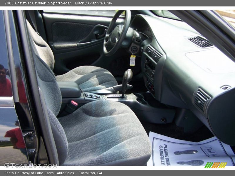 Black / Graphite Gray 2003 Chevrolet Cavalier LS Sport Sedan