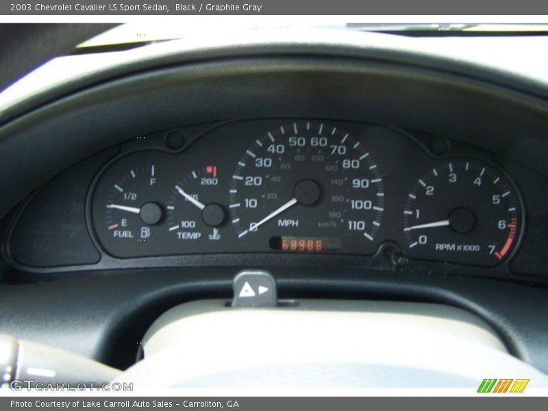  2003 Cavalier LS Sport Sedan LS Sport Sedan Gauges