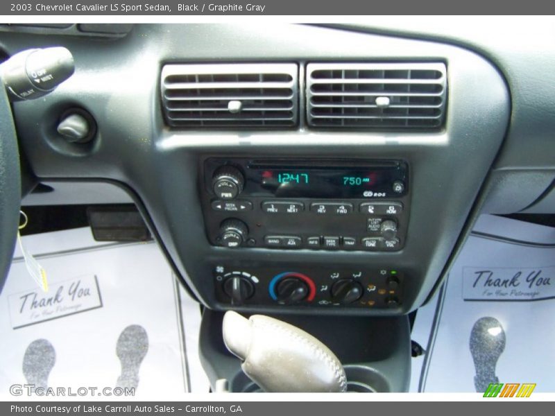 Black / Graphite Gray 2003 Chevrolet Cavalier LS Sport Sedan