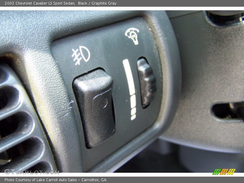 Black / Graphite Gray 2003 Chevrolet Cavalier LS Sport Sedan
