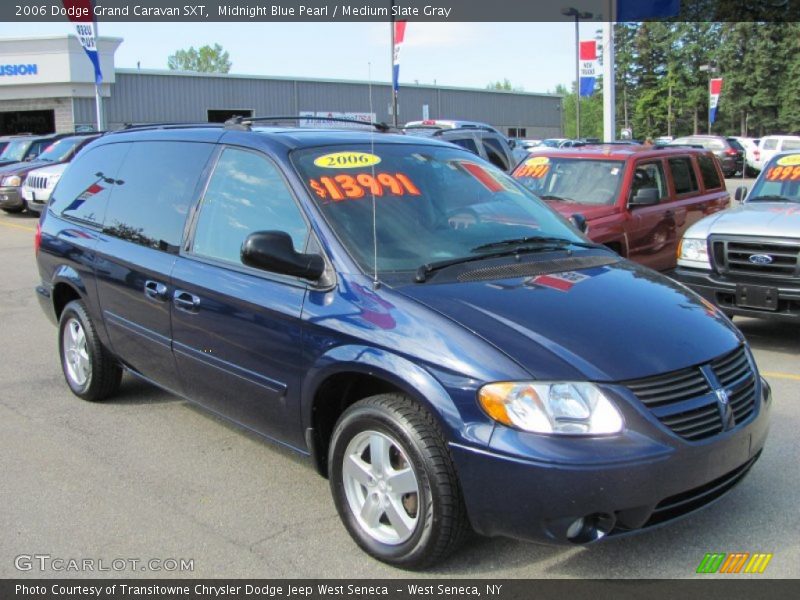 Midnight Blue Pearl / Medium Slate Gray 2006 Dodge Grand Caravan SXT