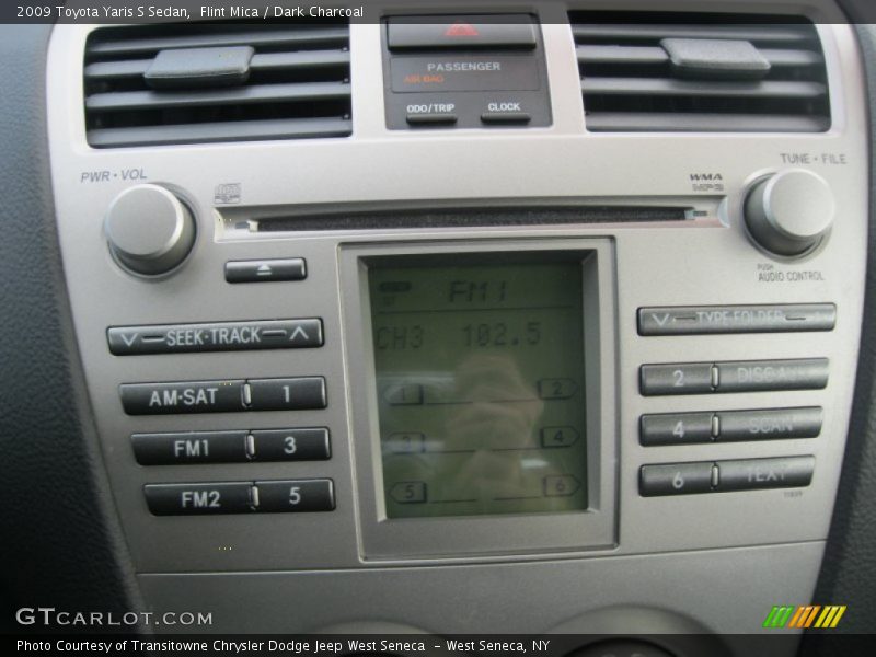 Flint Mica / Dark Charcoal 2009 Toyota Yaris S Sedan