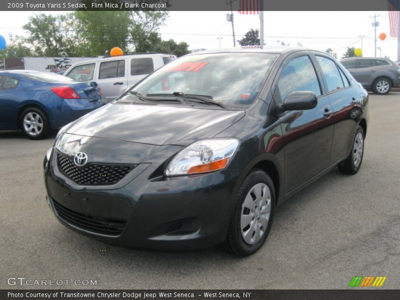 Flint Mica / Dark Charcoal 2009 Toyota Yaris S Sedan