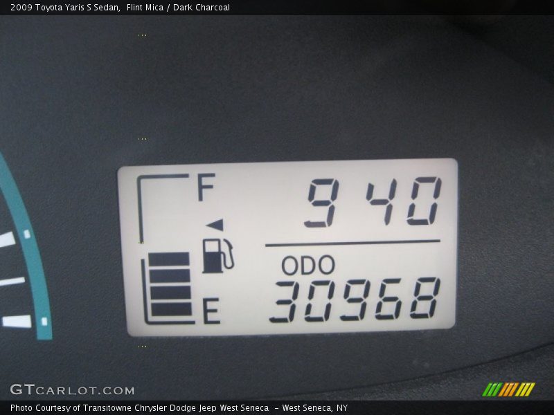 Flint Mica / Dark Charcoal 2009 Toyota Yaris S Sedan