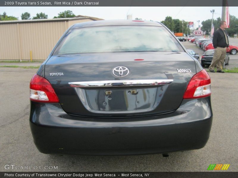 Flint Mica / Dark Charcoal 2009 Toyota Yaris S Sedan