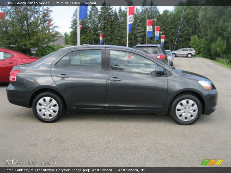 Flint Mica / Dark Charcoal 2009 Toyota Yaris S Sedan