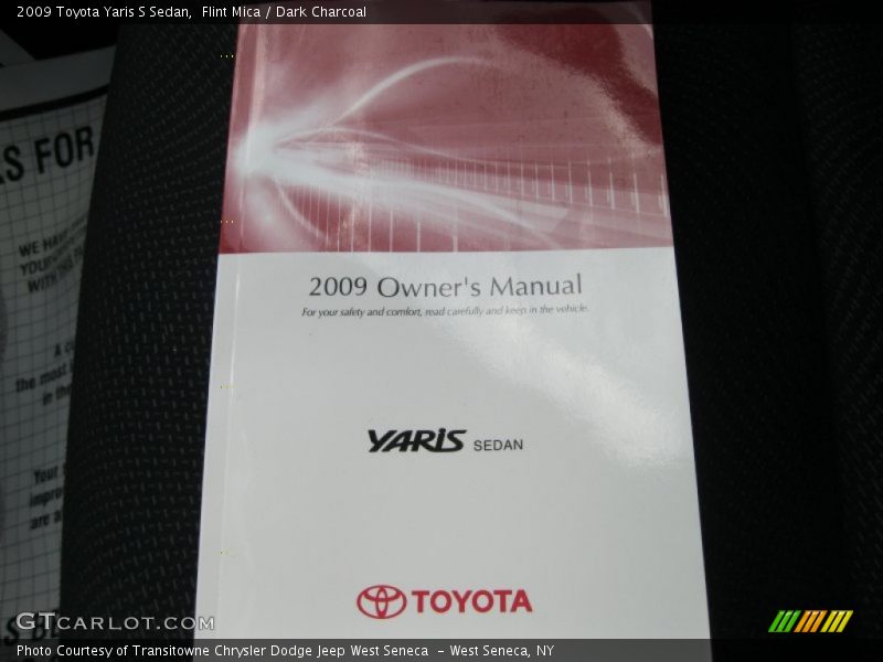 Flint Mica / Dark Charcoal 2009 Toyota Yaris S Sedan