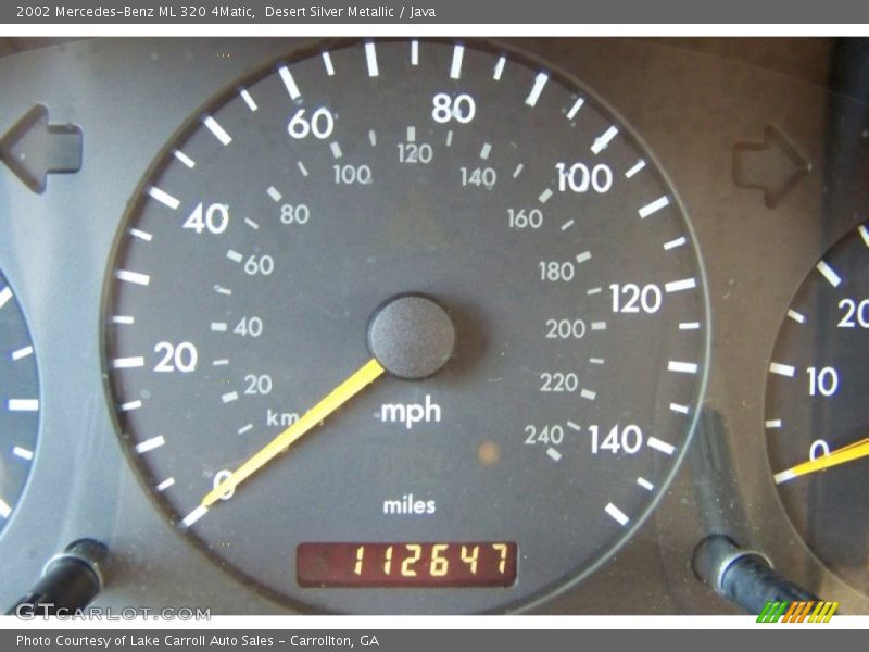 Desert Silver Metallic / Java 2002 Mercedes-Benz ML 320 4Matic