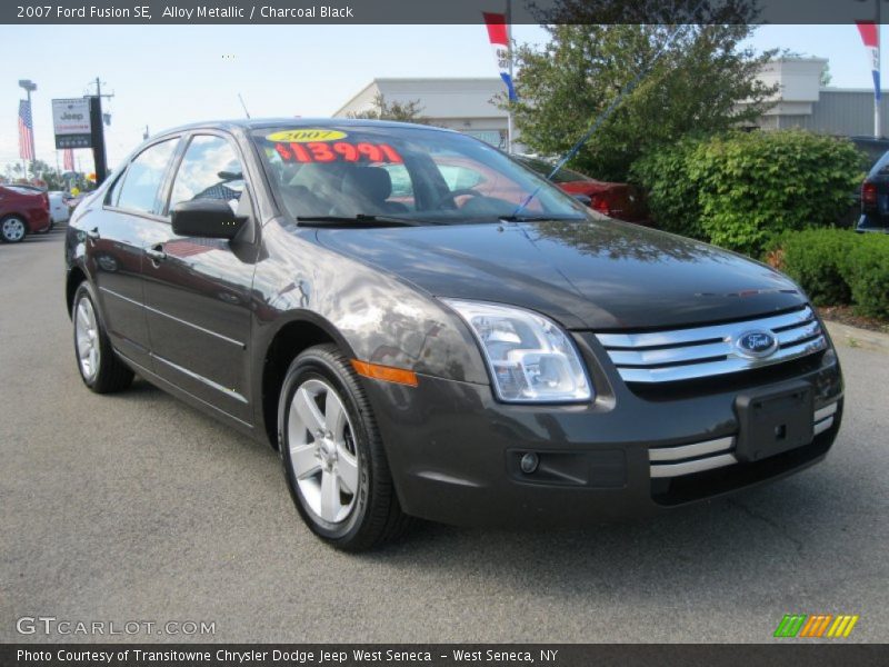 Alloy Metallic / Charcoal Black 2007 Ford Fusion SE