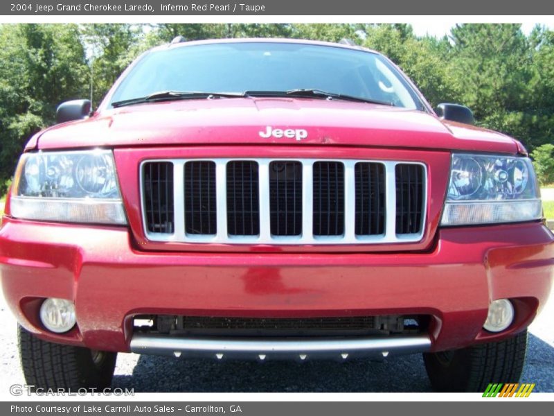 Inferno Red Pearl / Taupe 2004 Jeep Grand Cherokee Laredo